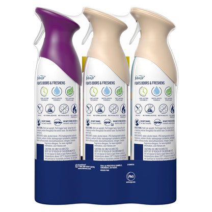 Febreze 페브리즈 에어 미스트 - 라일락 - 240mL (8.1 fl oz) × 3개