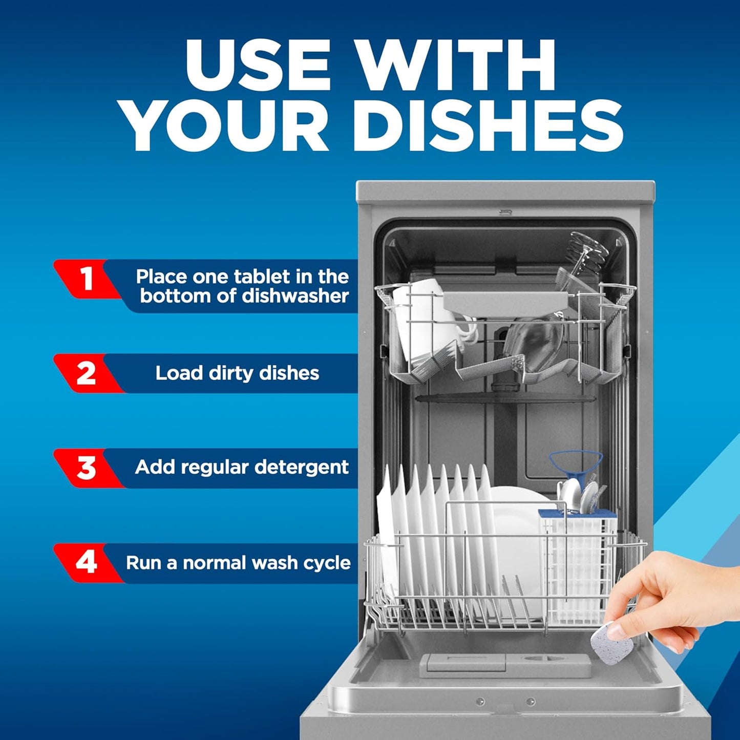 Finish Dishwasher Cleaner Tablets - 12 Tablets