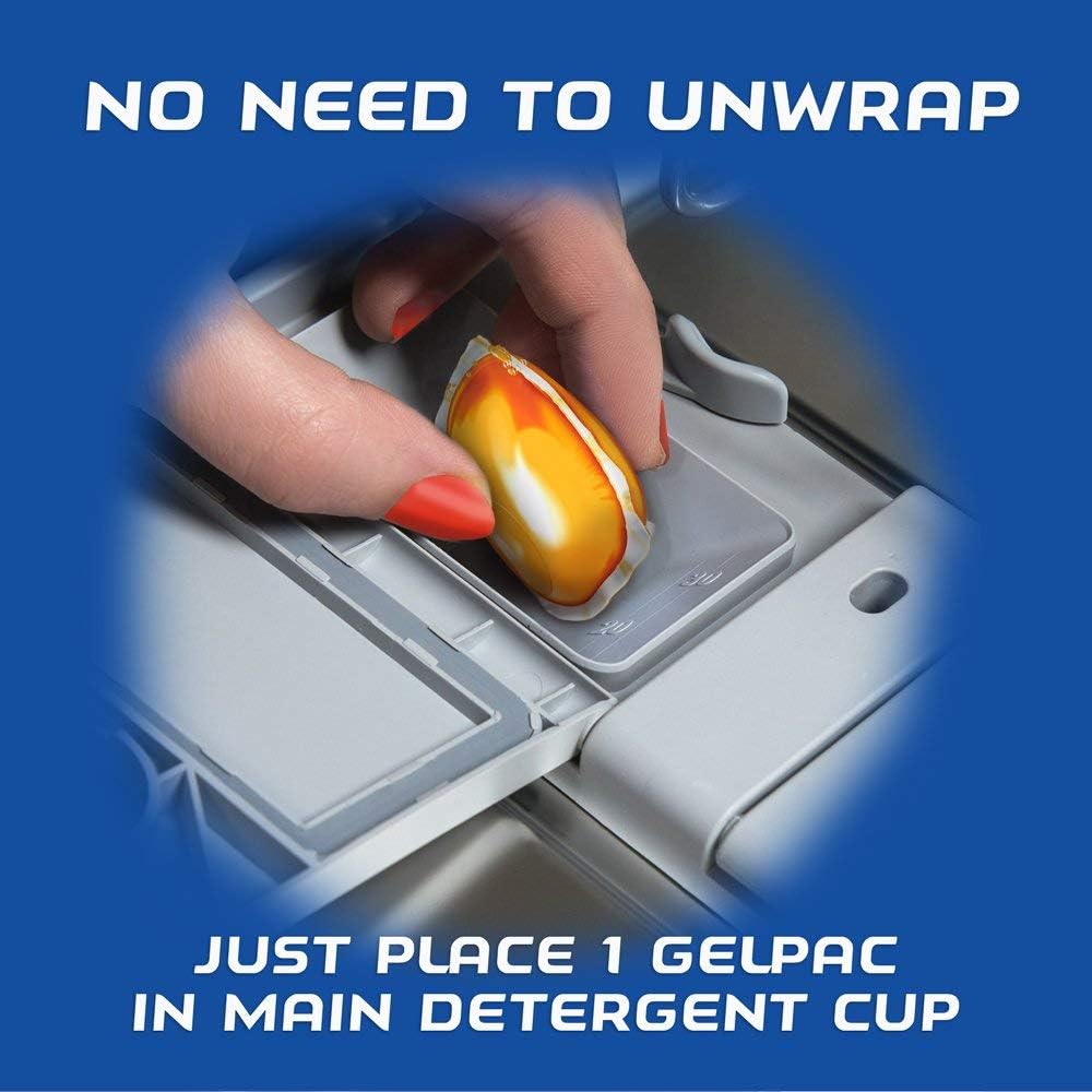 Finish Gelpacs Dishwasher Detergent Pods - Orange - 84 Pacs