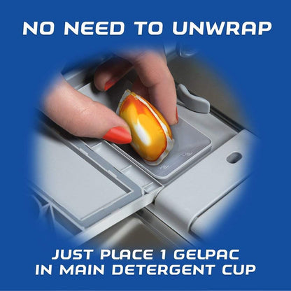 Finish Gelpacs Dishwasher Detergent Pods - Orange - 84 Pacs