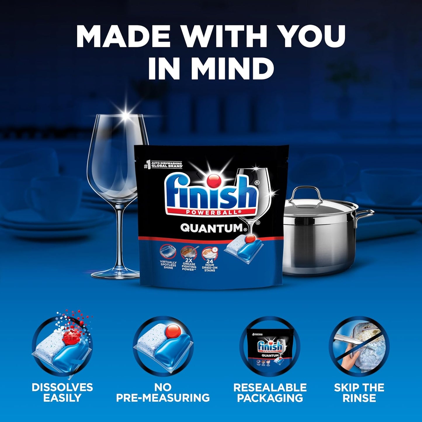 Finish 피니시 식기세척기 세제 퀀텀 - 100개입