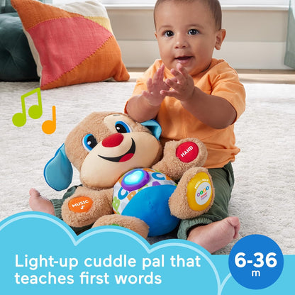 Fisher-Price Smart Stages Puppy Musical Playmat — Activity Gym for Tummy Time with Lights, Sounds & 75+ Phrases (Ages 0-3)