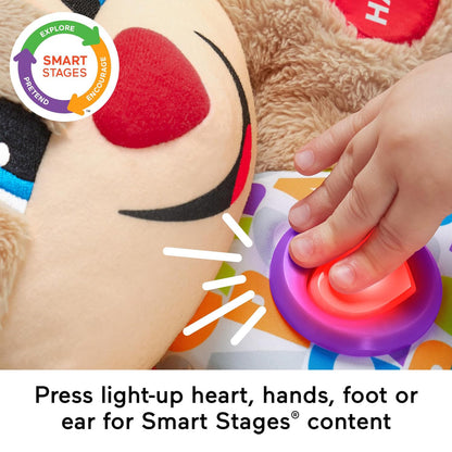 Fisher-Price Smart Stages Puppy Musical Playmat — Activity Gym for Tummy Time with Lights, Sounds & 75+ Phrases (Ages 0-3)