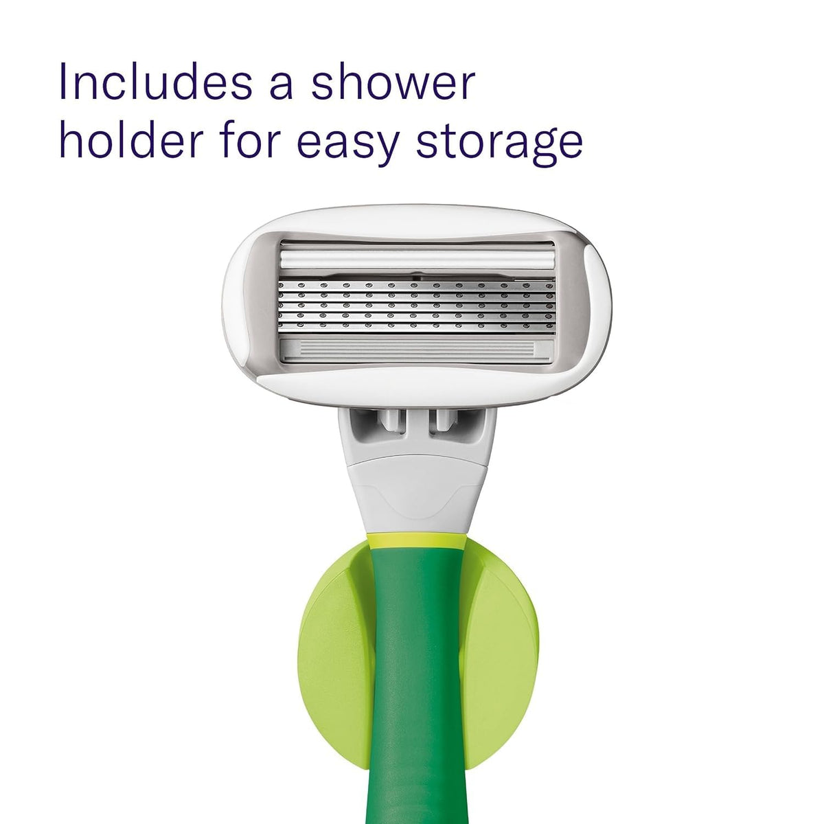 Flamingo Razor Set - Handle, 4 Refills & Shower Holder