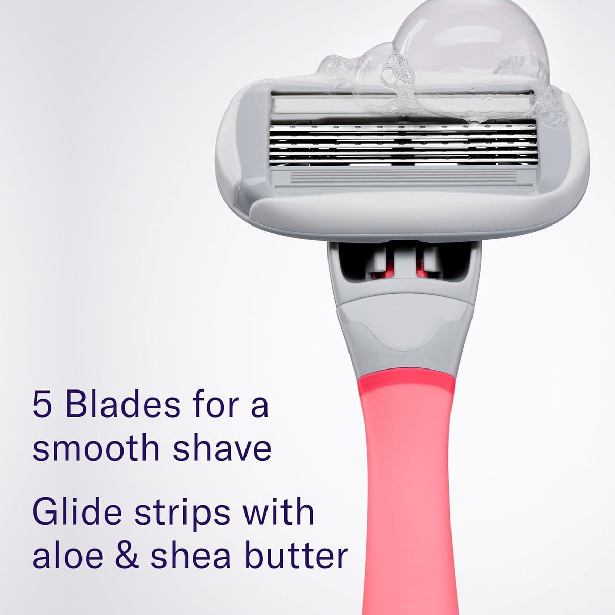 Flamingo Razor Set - Handle, 4 Refills & Shower Holder