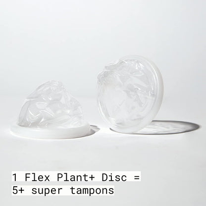 Flex Plant Plus Disposable Menstrual Discs - 12 Discs