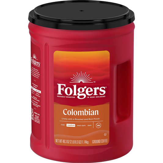 Folgers 100% Colombian Medium Roast Ground Coffee - 40.3 oz (1142g)