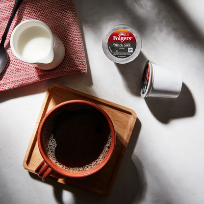 Folgers 폴저스 블랙 실크 다크 로스트 팟 (K-컵) - 100개입