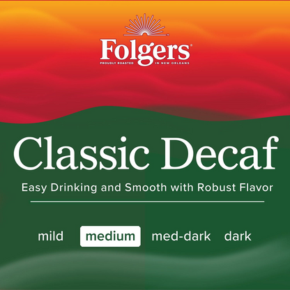 Folgers 폴저스 디카페인 클래식 로스트 분쇄커피 - 28.8 oz (816g)