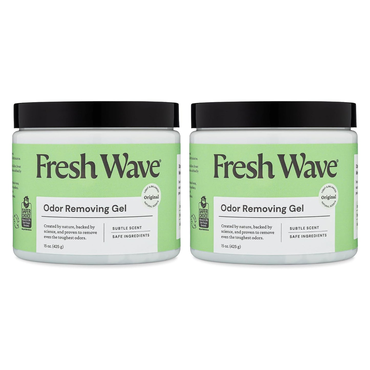 Fresh Wave Original Odor Eliminator Gel - 15 oz (425g) × 2 Jars