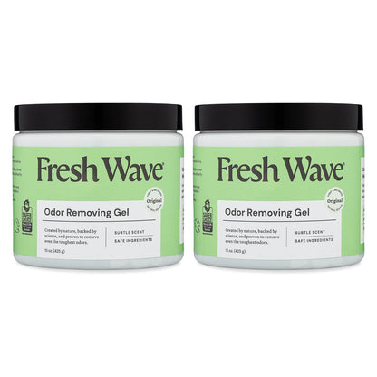 Fresh Wave Original Odor Eliminator Gel - 15 oz (425g) × 2 Jars