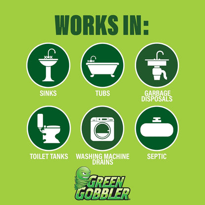 Green Gobbler Drain Cleaner & Deodorizer Fresh Scent Sticks - 24 Sticks