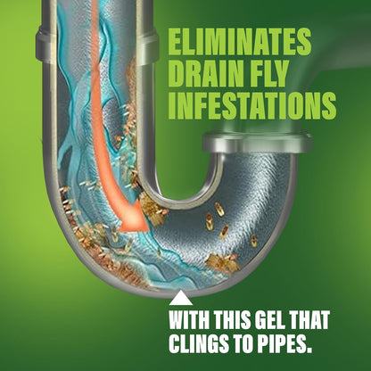 Green Gobbler Fruit Fly Goodbye Gel Drain Treatment - 128 fl oz (3785mL)