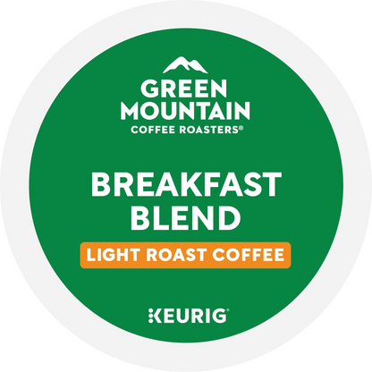 Green Mountain Breakfast Blend Light Roast Pods (K-Cup) - 80 ct