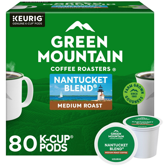 Green Mountain Nantucket Blend Medium Roast Pods (K-Cup) - 80 ct