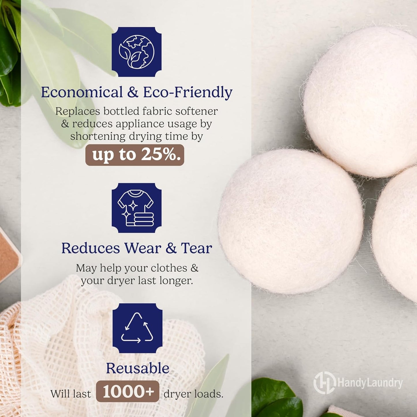 Handy Laundry 핸디 런드리 건조기 볼 - 6개입