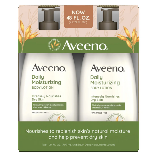 Aveeno 아비노 데일리 모이스처 로션 — 콜로이달 오트밀, 24시간 보습