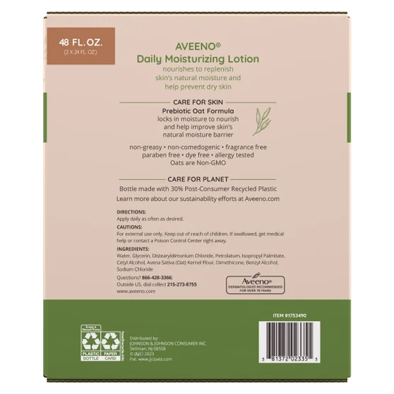 Aveeno Daily Moisture Lotion — Colloidal Oatmeal, 24-Hour Hydration