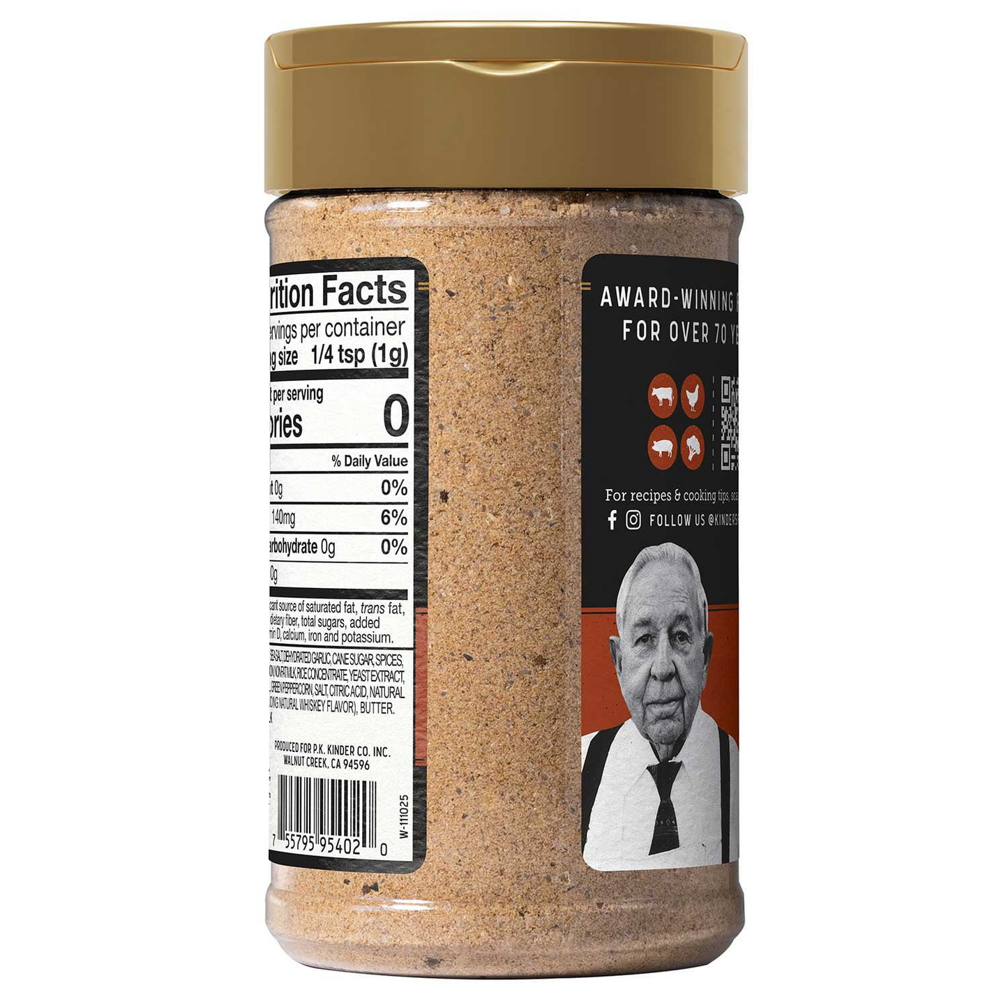 Kinder's 킨더스 위스키 페퍼콘 시즈닝 - 9.7 oz