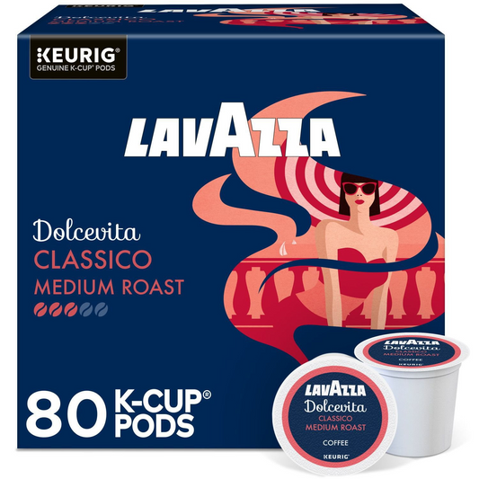 Lavazza Dolcevita Classico Medium Roast Pods (K-Cup) - 80 ct