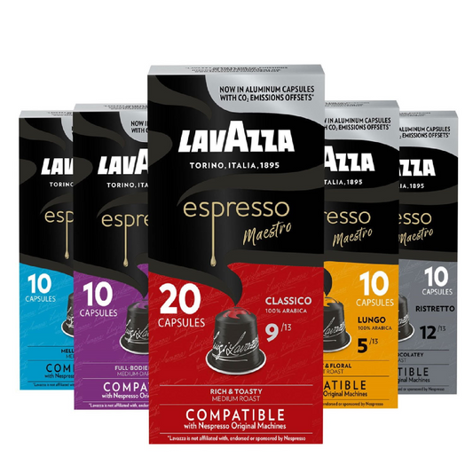 Lavazza Espresso Maestro Multi-Roast Variety Pack Capsules (Nespresso Original) - 60 ct