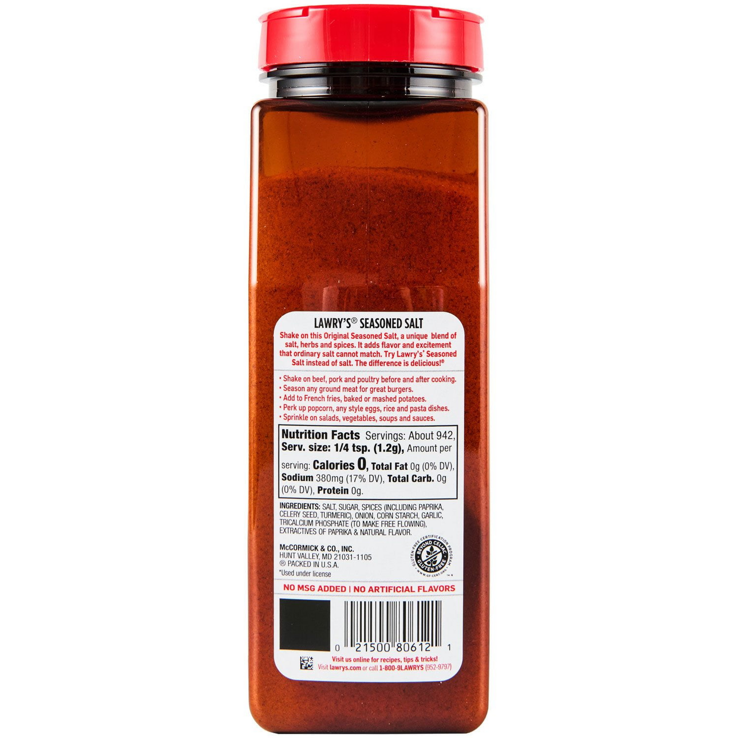 Lawry's 로리스 시즌드 솔트 - 40 oz