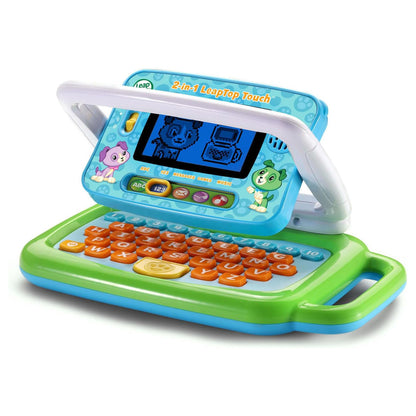 LeapFrog 2-in-1 LeapTop Touch — Toy Laptop with Touch Screen, Music & Learning Modes (Ages 2-5)