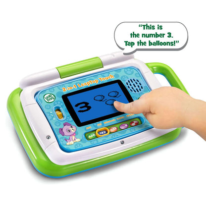 LeapFrog 2-in-1 LeapTop Touch — Toy Laptop with Touch Screen, Music & Learning Modes (Ages 2-5)