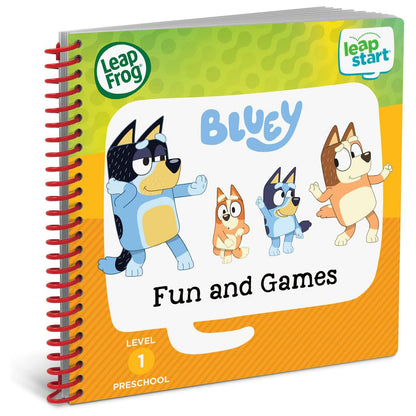 LeapFrog LeapStart Bluey Fun and Games Book — Book for LeapStart System (Ages 4-7)