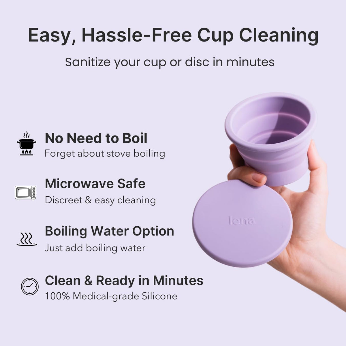 Lena Menstrual Cup Cleaning Container