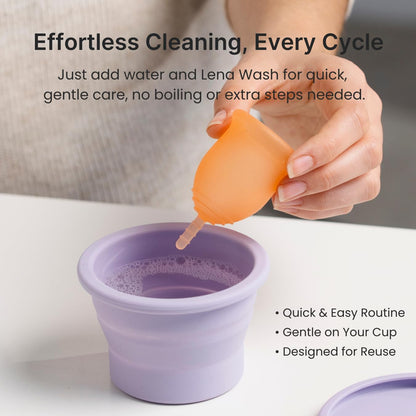 Lena Menstrual Cup Cleaning Container