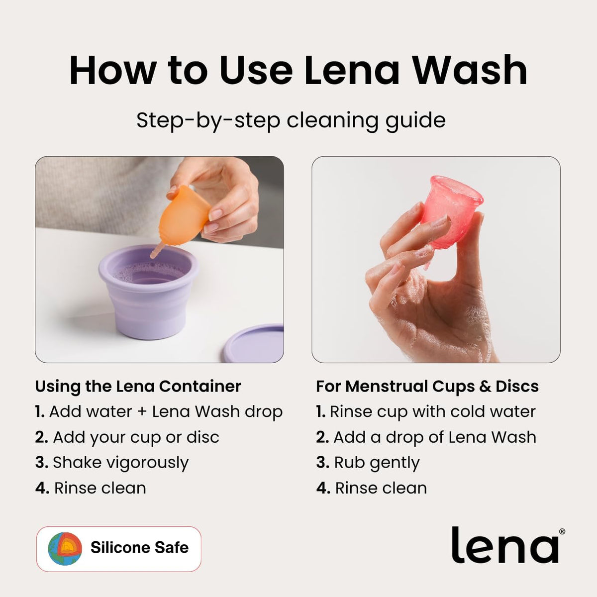 Lena Menstrual Cup Cleaning Container