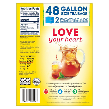 Lipton Iced Tea Gallon-Size Tea Bags - 48 ct