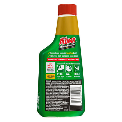 Liquid-Plumr Pro-Strength Hair Eliminator Gel Clog Remover - 16 fl oz (473mL) × 2 Bottles