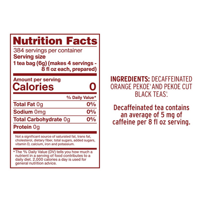 Luzianne Decaffeinated Tea Bags - 96 ct