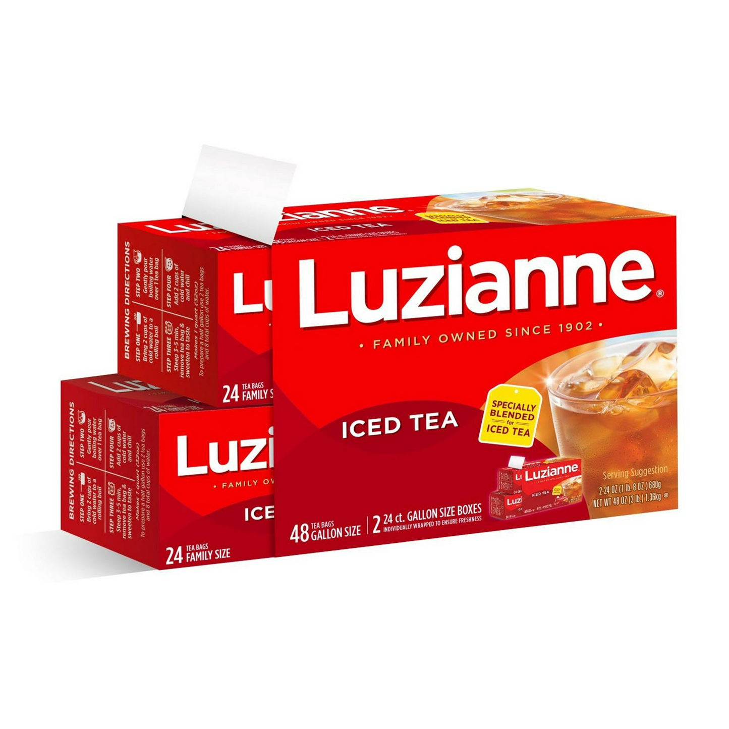 Luzianne Iced Tea Gallon-Size Tea Bags - 48 ct