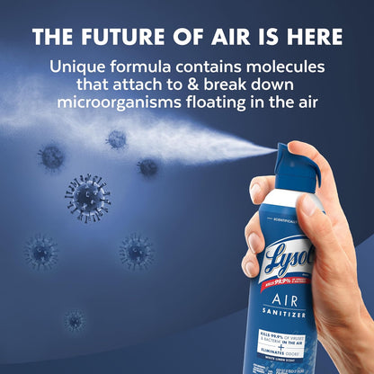 Lysol 라이졸 에어 탈취 스프레이 - 화이트 린넨 - 296mL (10 fl oz) × 3캔