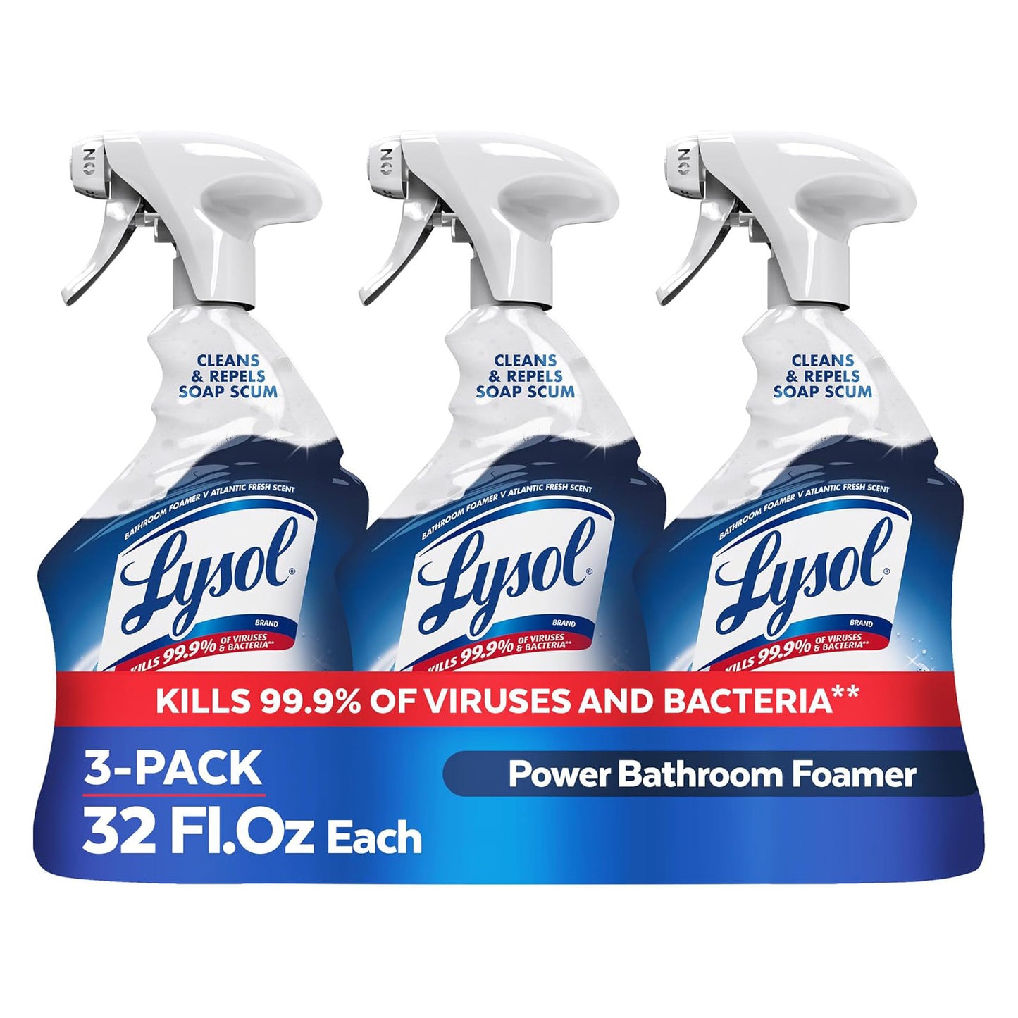 Lysol 라이졸 파워 폼 욕실 클리너 - 946mL (32 fl oz) × 3개