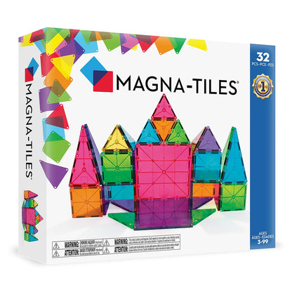 Magna-Tiles Clear Colors 32-Piece Set