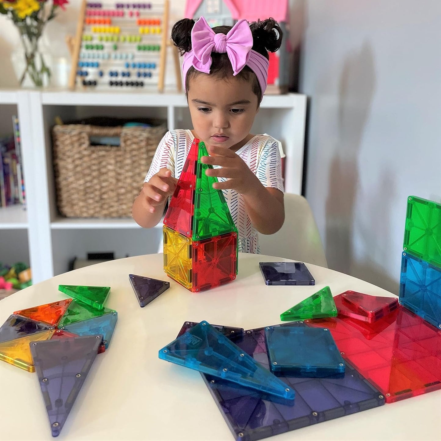 Magna-Tiles Clear Colors 32-Piece Set