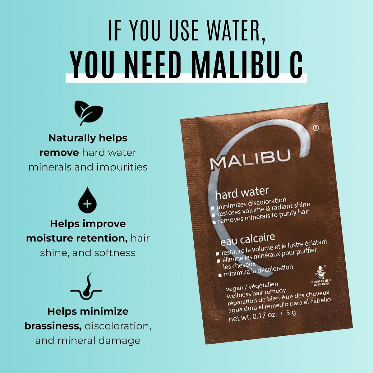 Malibu C Hard Water Wellness Remedy - 12 Packets