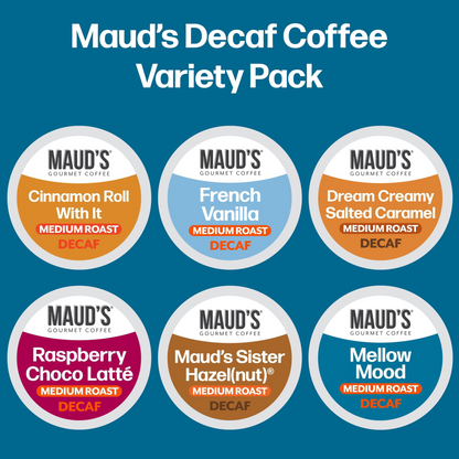 Maud's Decaf Gourmet Variety Pack Pods (K-Cup) - 72 ct