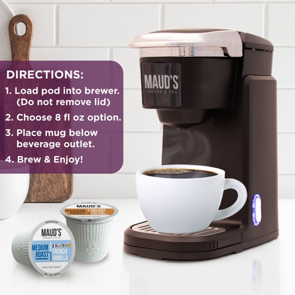 Maud's Decaf Gourmet Variety Pack Pods (K-Cup) - 72 ct