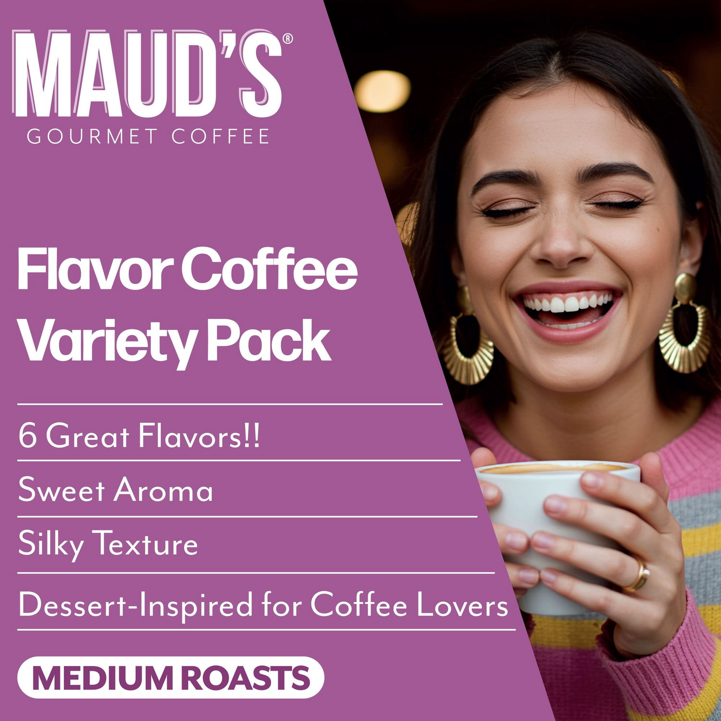 Maud's 100% Arabica Variety Pack Pods (K-Cup) - 72 ct
