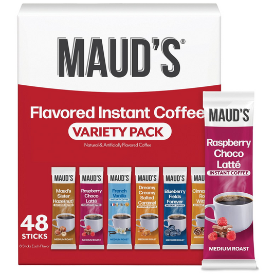 Maud's Variety Pack Instant Coffee Sticks - 48 ct