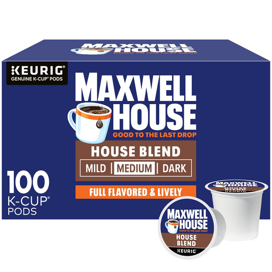 Maxwell House House Blend Medium Roast Pods (K-Cup) - 100 ct