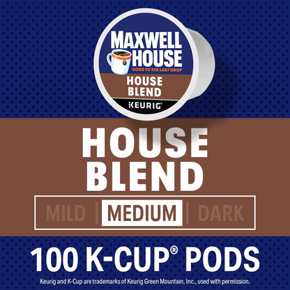 Maxwell House 맥스웰하우스 하우스 블렌드 미디엄 로스트 팟 (K-컵) - 100개입
