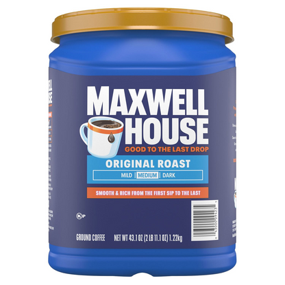 Maxwell House 맥스웰하우스 오리지널 로스트 미디엄 분쇄커피 - 43.1 oz (1222g)