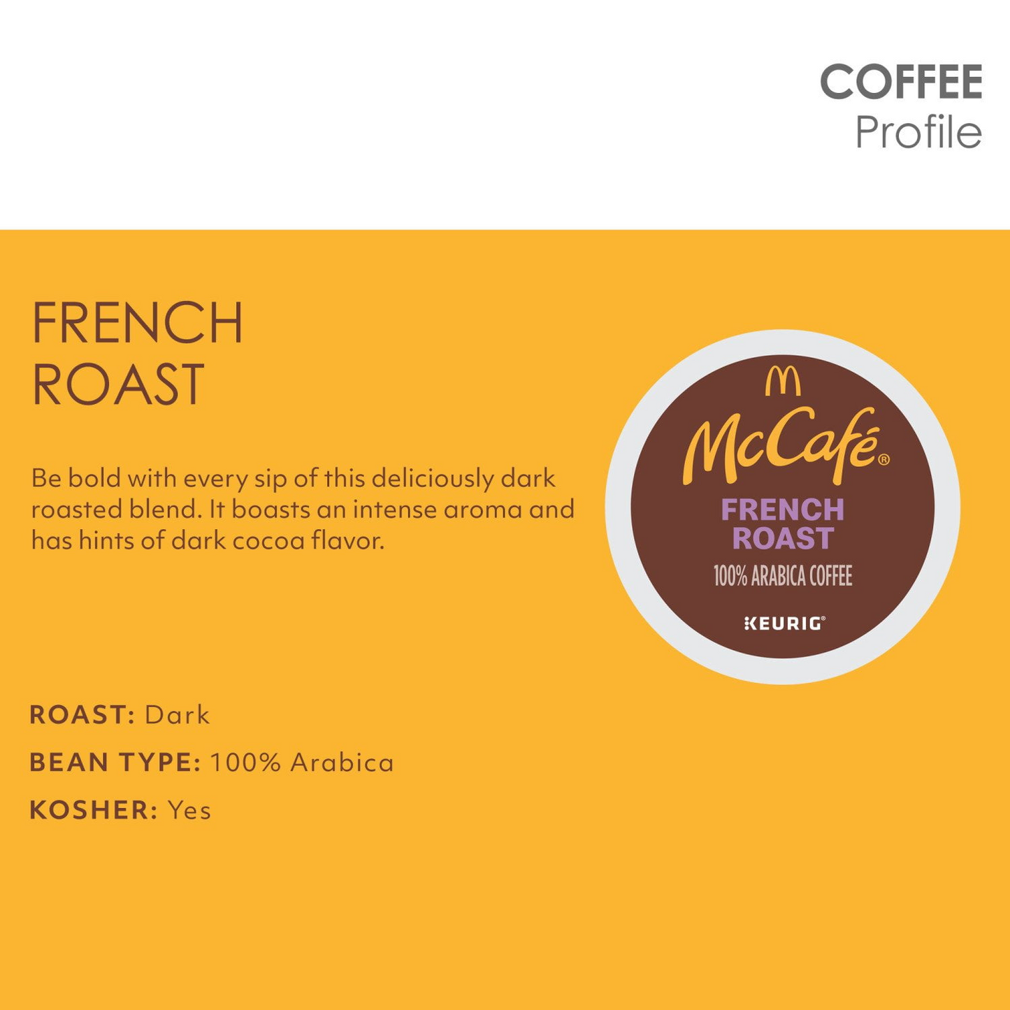 McCafe 맥카페 프렌치 로스트 다크 팟 (K-컵) - 94개입