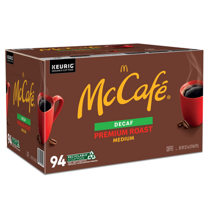 McCafe 맥카페 디카페인 프리미엄 미디엄 로스트 팟 (K-컵) - 94개입